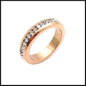 Stål ring roséguld