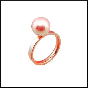 Stål ring roséguld