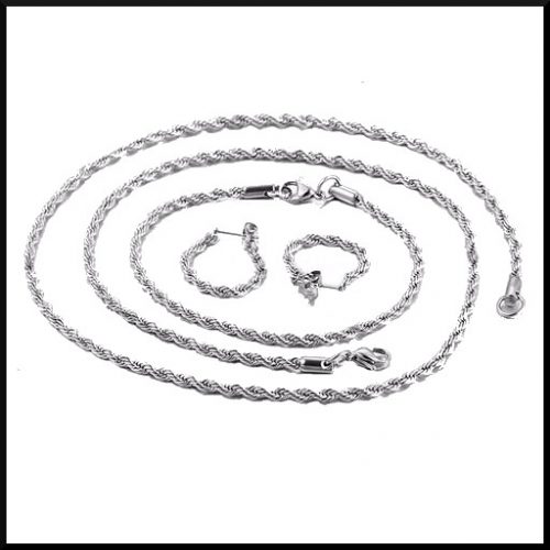 Halsband, armband och örhänge