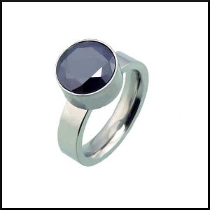 Stål Ring Tess Svart