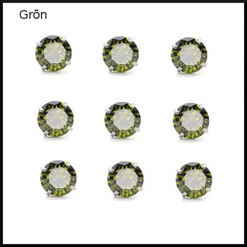Cubic Zirconia stål örhänge