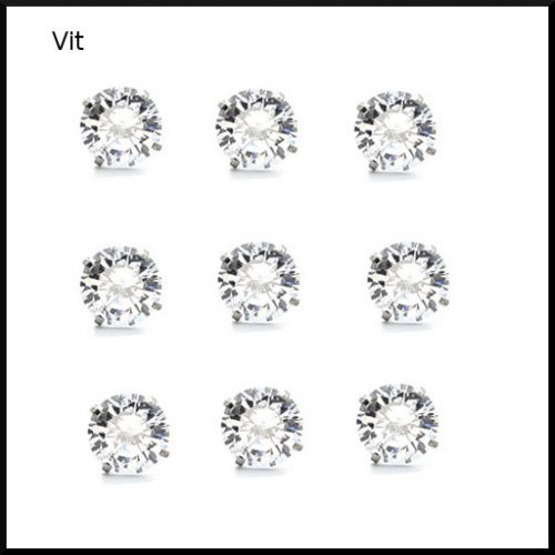 Cubic Zirconia stål örhänge