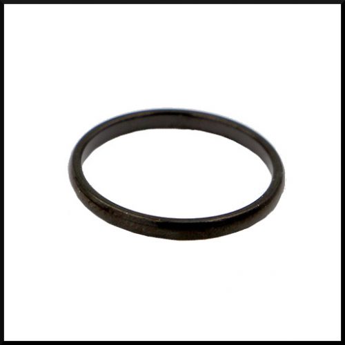 Smal svart stål ring