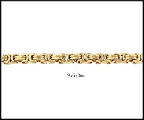 Stål armband guld
