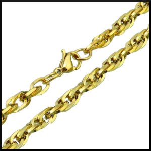 Kedja 55 cm Länkad Guld