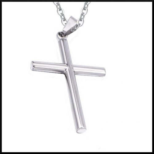 Halsband Christin kors i stål
