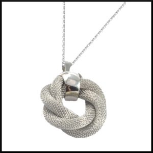 Halsband Mesh ring i stål