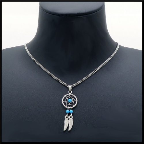 Halsband med drömfångare i stål