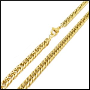 Pansarlänk tät 55 cm 6,5 mm Guld