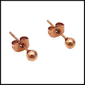 Örhängen Putte 4 mm Roséguld