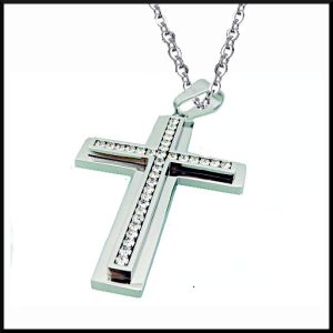 Halsband Kors Med Bling