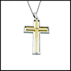 Halsband Dubbel Kors
