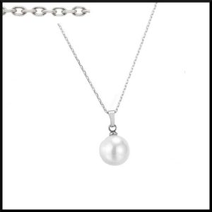 Halsband Victoria Vit 10 mm