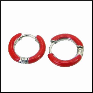 Örringar Röd 16 x 3 mm