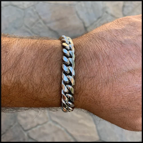 Armband pansarlänk i stål