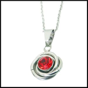 Halsband Knop Röd