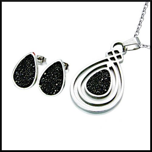 Halsband i droppform.