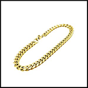 Armband Pansar Guld 6 mm