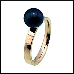 Roséguld ring Knopp