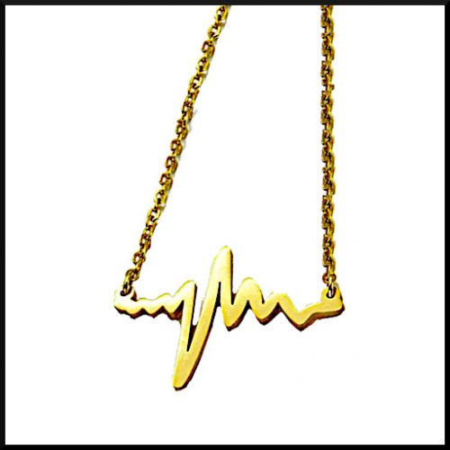 Halsband Heartbeat Guld