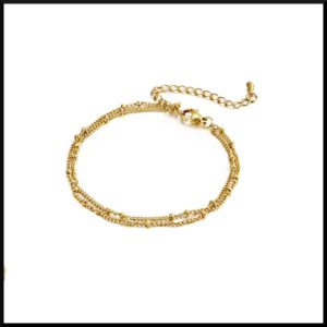 Armband Prickig Tunn Guld
