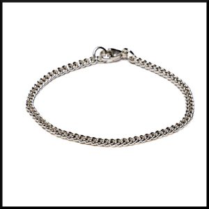 Pansarlänk Armband 4 mm