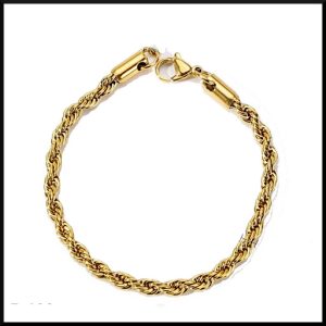 Armband Spirello Guld 4 mm