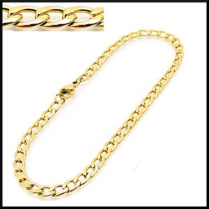 Pansarlänk Armband 4 mm Guld