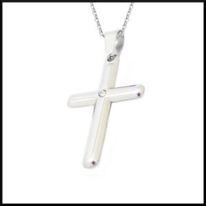 Halsband Kors Rundat
