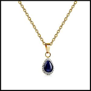 Halsband Droppe i Guld