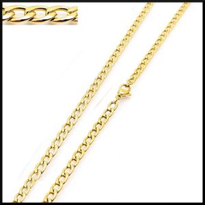 Pansarlänk 55 cm 4 mm Guld