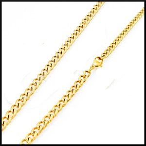Pansarlänk 50 cm 5 mm Guld