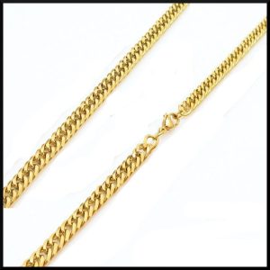 Pansarlänk tät 60 cm 5,5 mm Guld