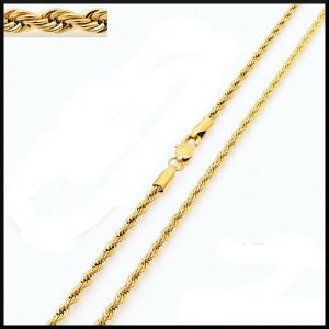 Kedja Guld Spirello 50 cm 3 mm