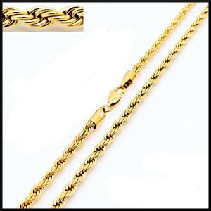 Kedja Spirello Guld 50 cm, 5 mm