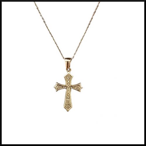 Halsband Katolskt Kors Guld