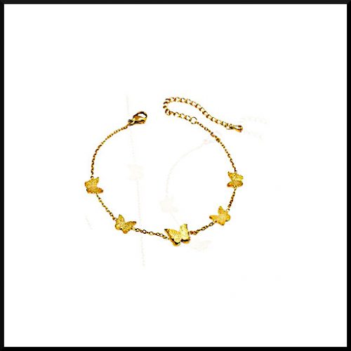 Armband Fjäril Glitter Guld